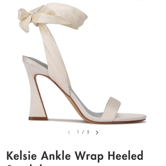 Nine West Kelsie Ankle Wrap Heeled Sandals - Picture 4 of 4